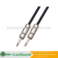 TRS Speaker cable, Mono 6.35 jack Nickel plated 1/4" TS Phone Jack speaker cable, speaker cable